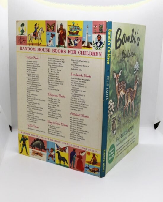 Felix Salten (Adapted by Allen Chaffee) “Bambi’s Children” Vintage Hardcover c.1963 printing