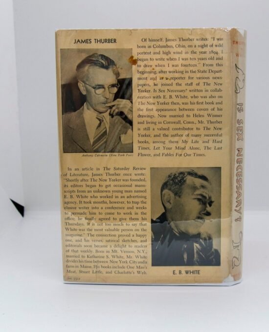 EB White & James Thurber “Is Sex Necessary?” c.1950 early printing