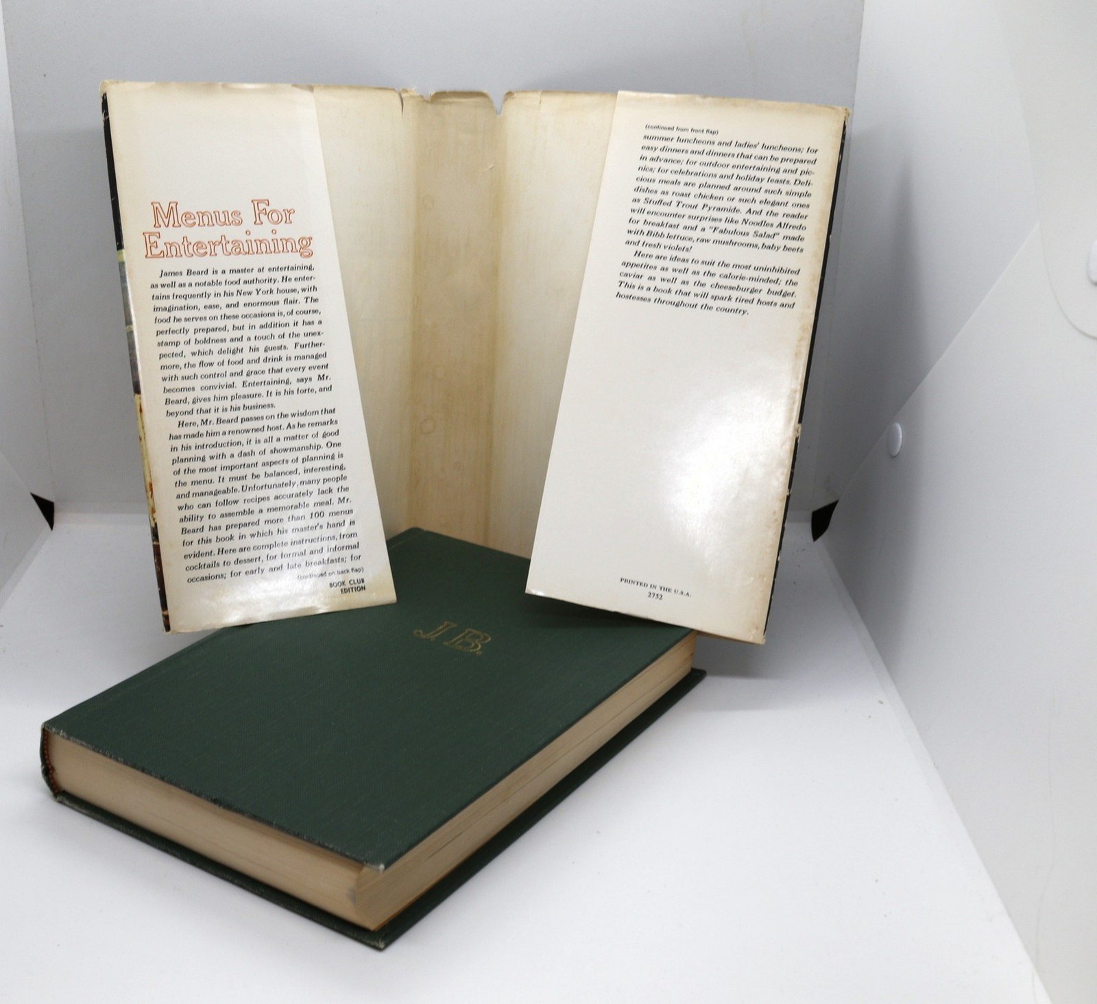 James Beard's Menus For Entertaining - Hudson Fine Books