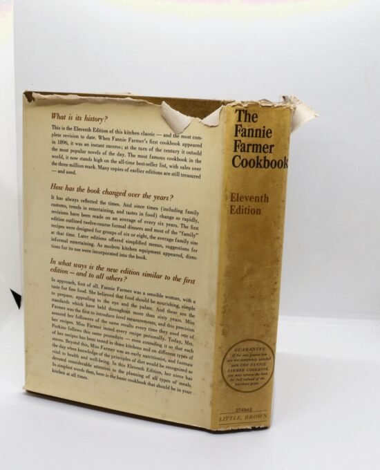 The Fannie Farmer Cookbook — 1965 Little Brown 11th Ed